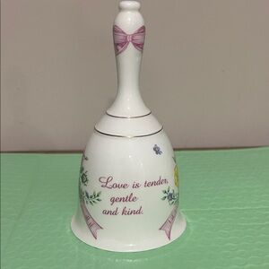 Vintage 1990 A Summit Collection Exclusive Floral Decorative Bell